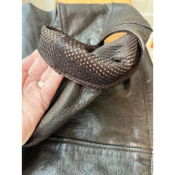 Wild Ride Motorcycle Chaps ~ Small ~ Brown ~ Adjustable Buckle Closure ~ Lined - Picture 10 of 11